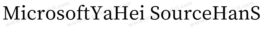 MicrosoftYaHei SourceHanSerifSC Bol字体转换